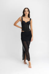 SET CORSE & FALDA AISA NEGRO