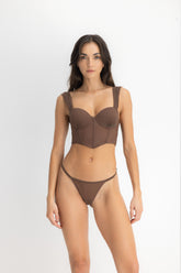 SET CROP TOP AISA ESPRESSO