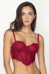 CROP TOP AGNES ROJO CHERRY