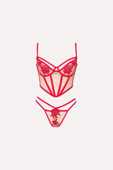 SET CORSE AGUSTINA ROJO CEREZA