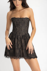 VESTIDO PEDRINA NEGRO PIEL