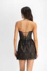 VESTIDO PEDRINA NEGRO PIEL