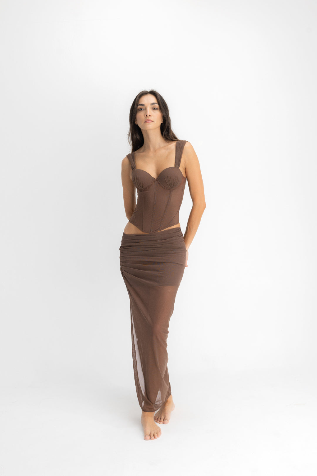 SET CORSET & FALDA AISA ESPRESSO