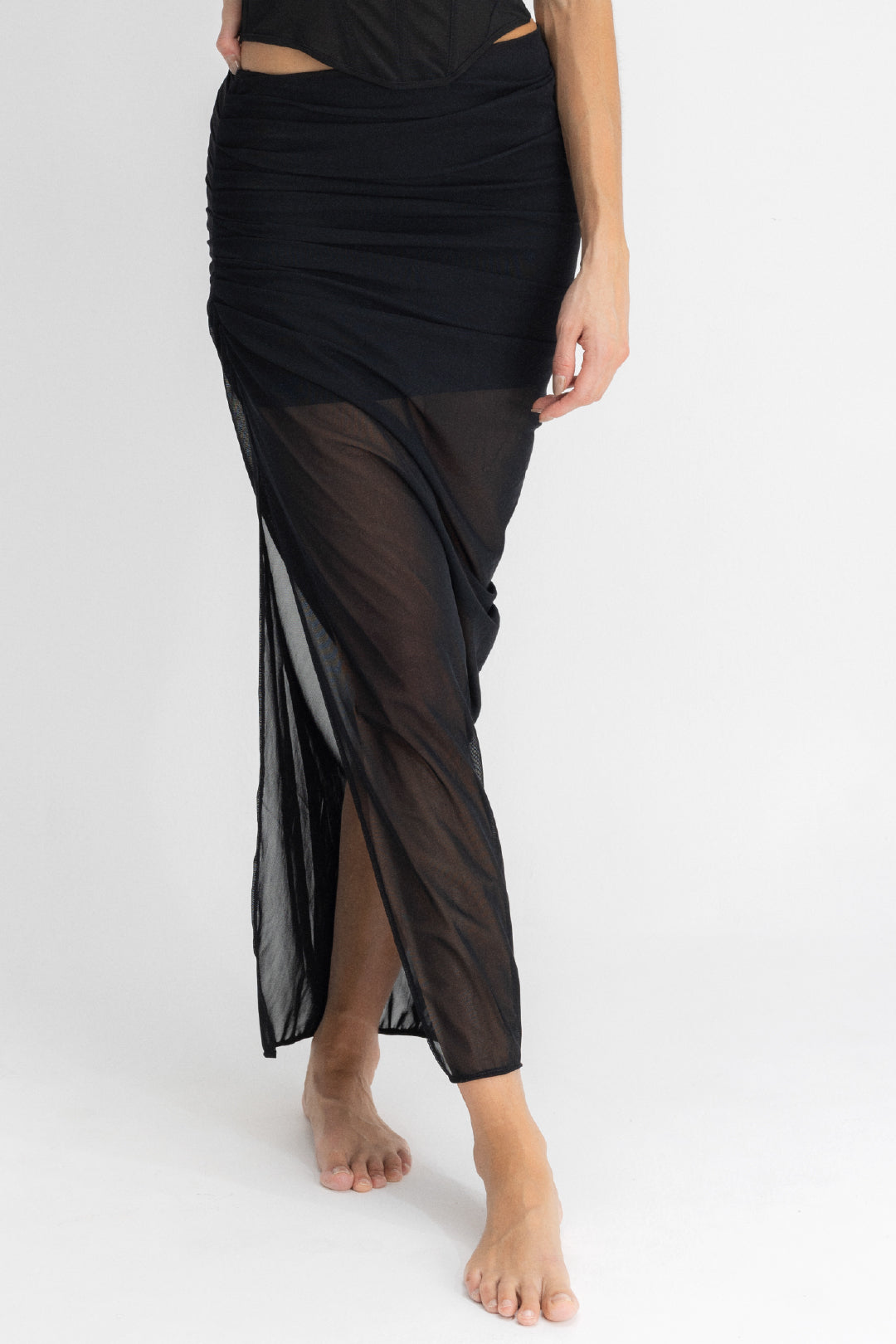 SET CORSET & FALDA AISA NEGRO