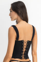 SET CORSET & FALDA AISA NEGRO