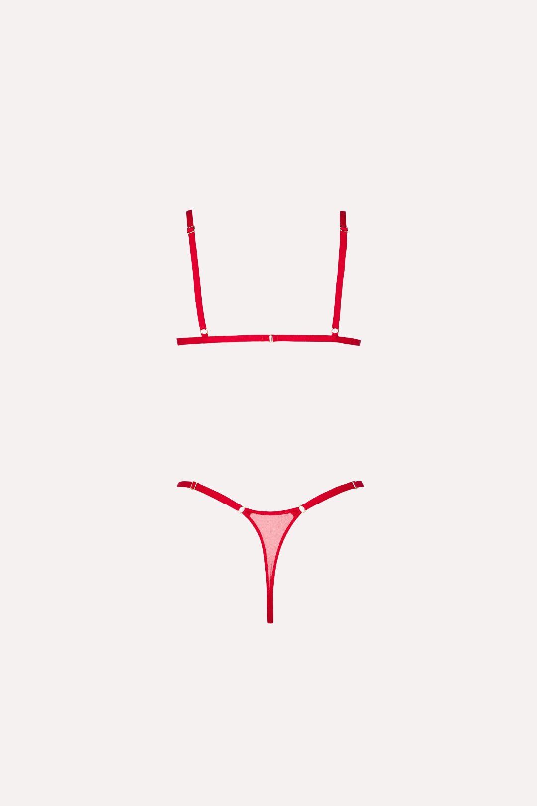 SET ROJO VOILE