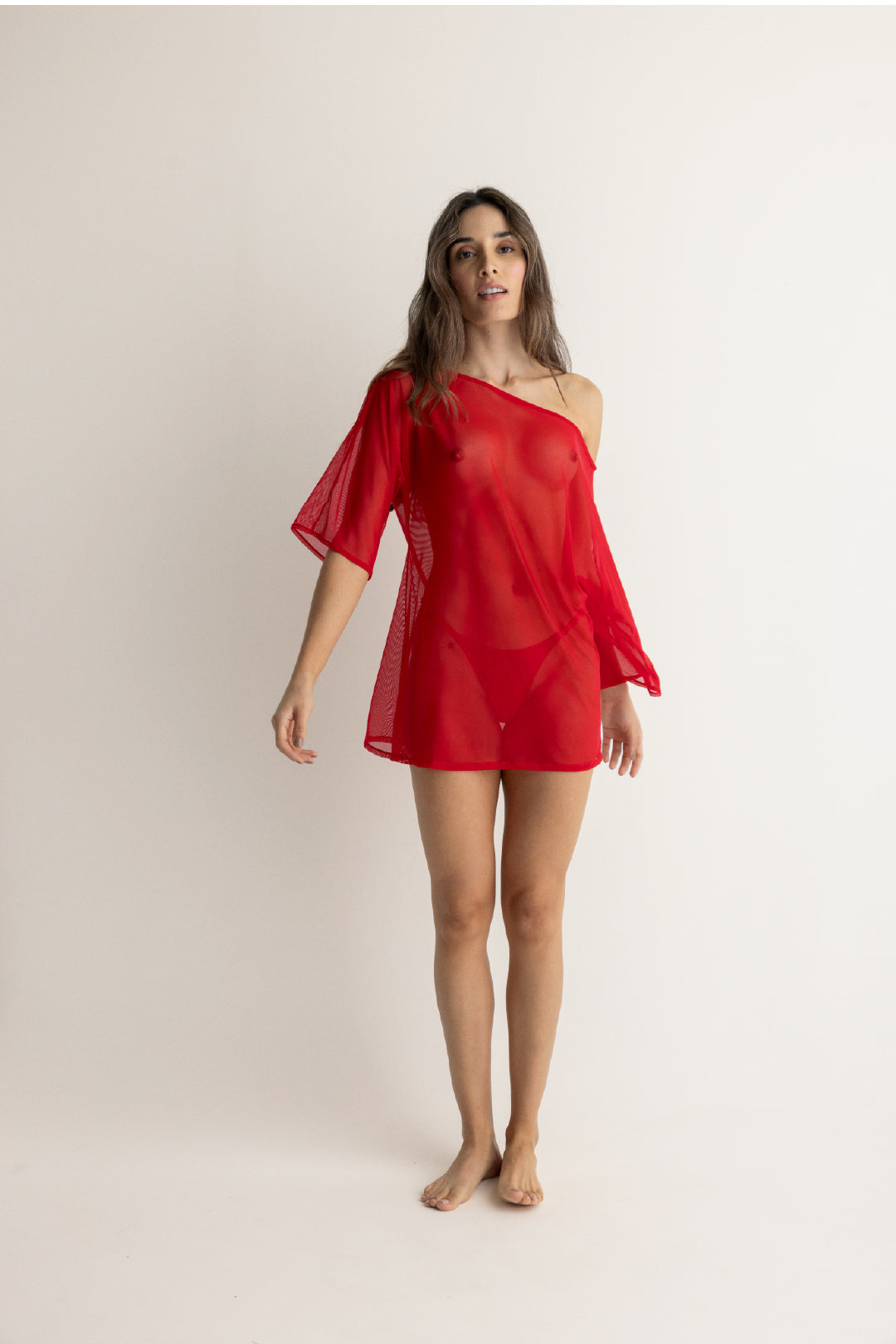 BABYDOLL VOILE ROJO CEREZA